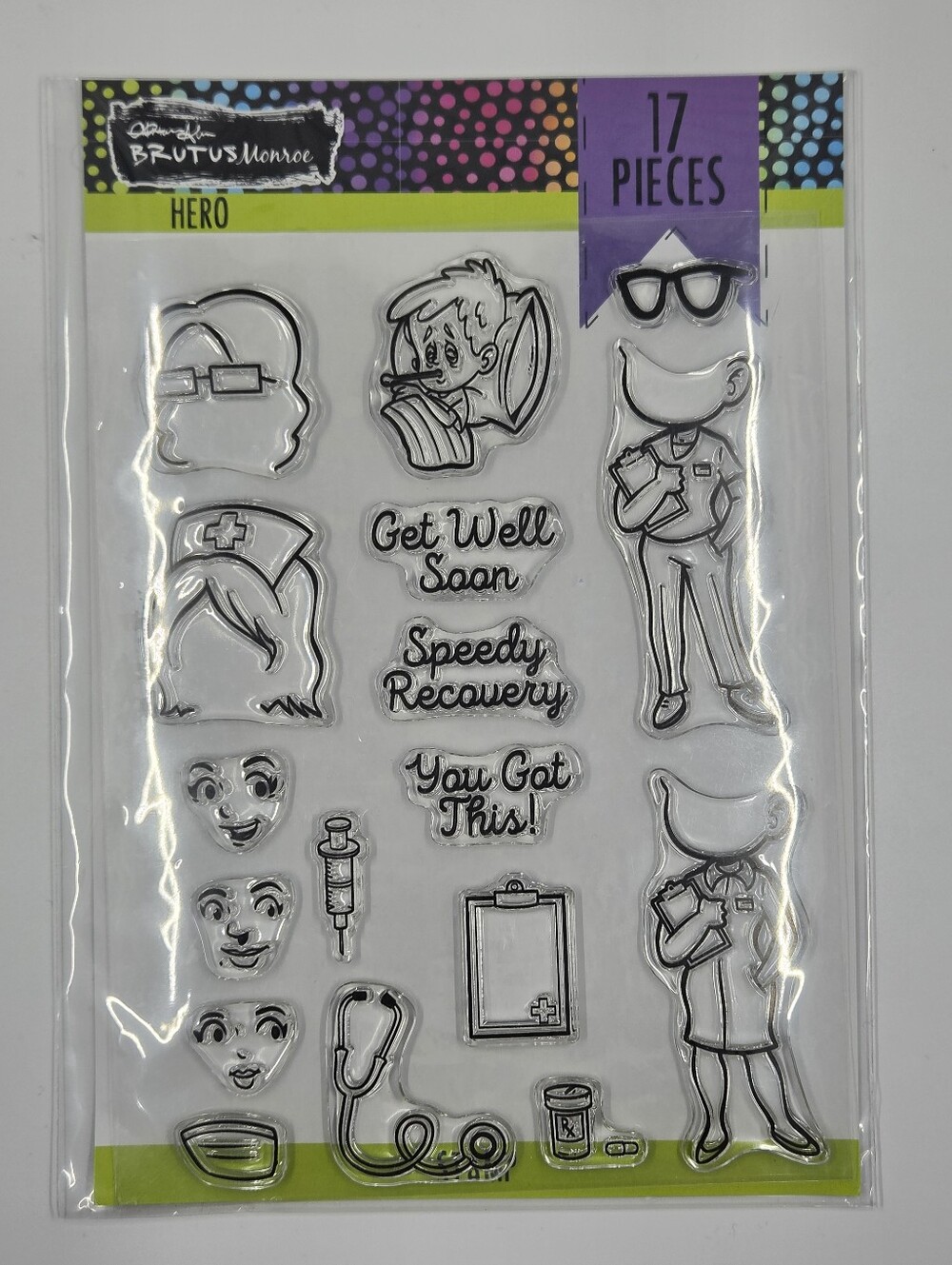 Brutus Monroe 'Hero' Clear Stamp Set